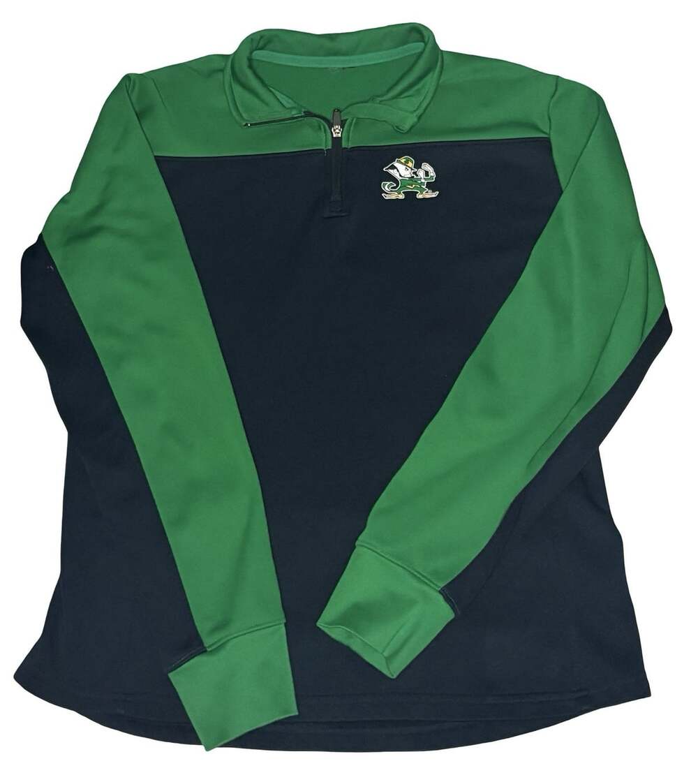 Notre Dame Fighting Irish Quarter-Zip Pullover – Men’s Large